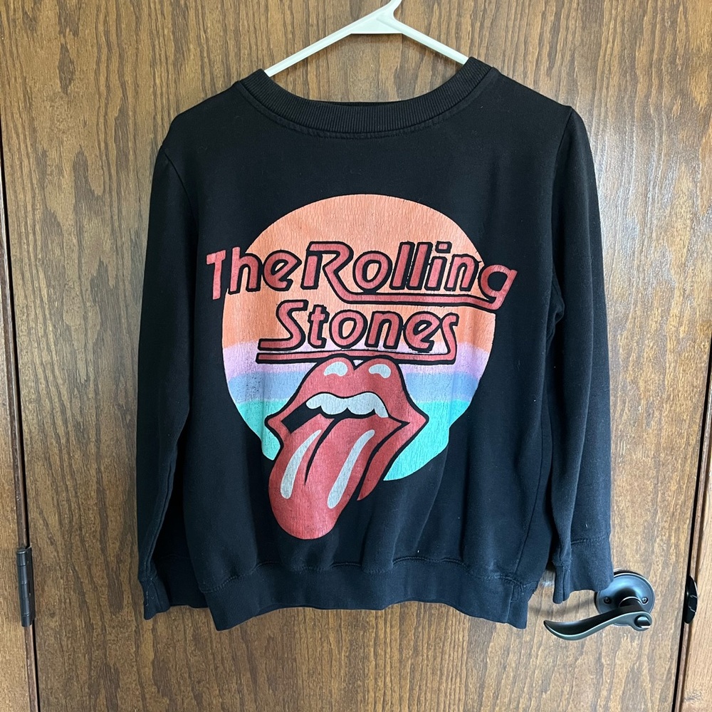 Black Rolling Stones Graphic Sweatshirt